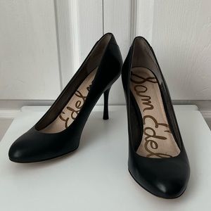 Sam Edelman - “Camdyn” Pump in Black Leather (3” Heel)